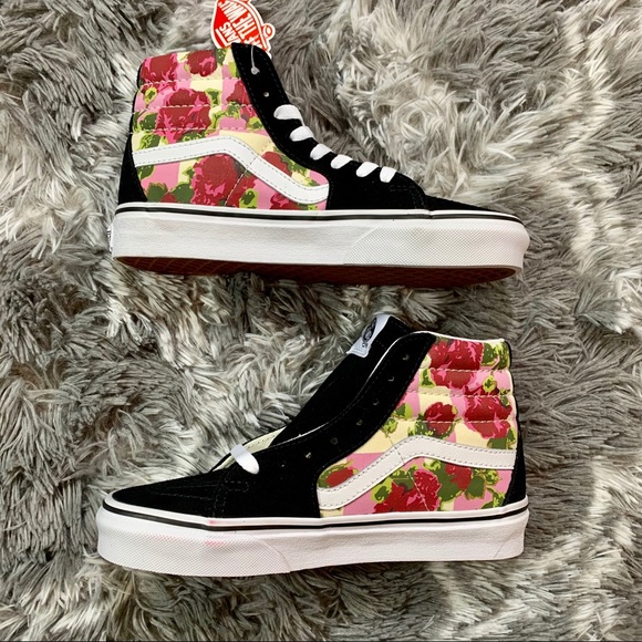 Vans Sk8-Hi Floral Shoe - Picture 8 of 11